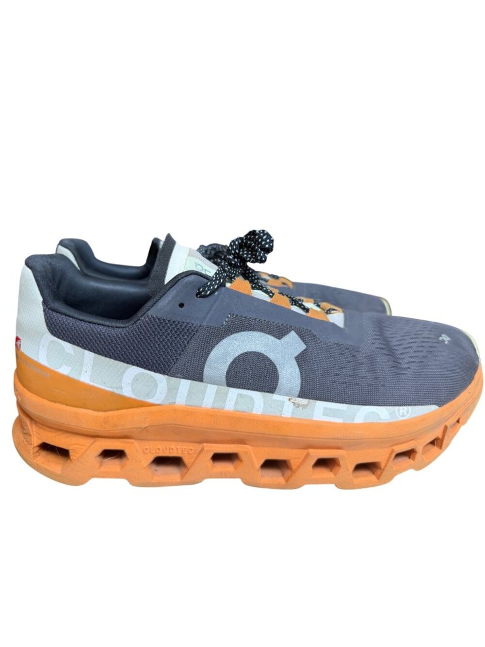 On CloudTec Mens Running Shoes Orange & Gray Size US 12.5 EU 47.5